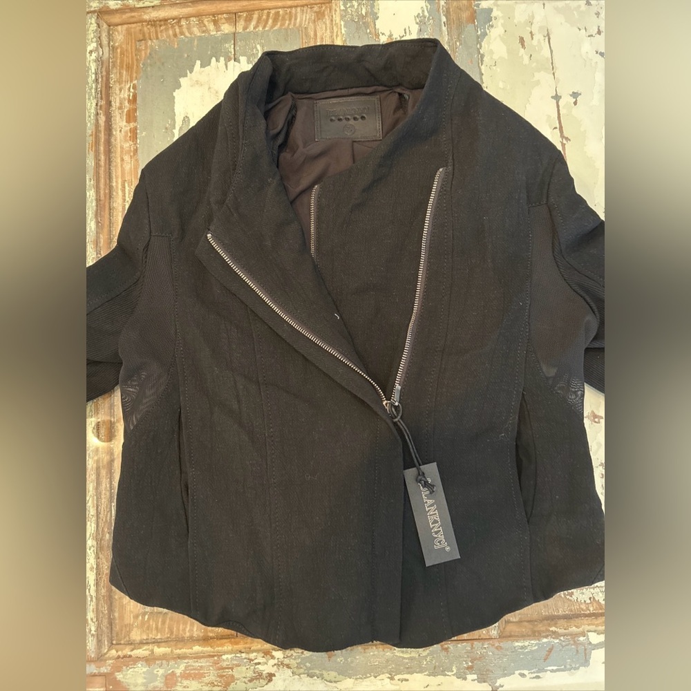 Blank NYC Black Zippered Women's Blazer-Size Large-NWT - Picture 12 of 15